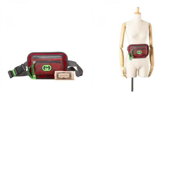 グッチ GGナイロン ベルトバッグ ボディバッグ ウエストバッグ 752102