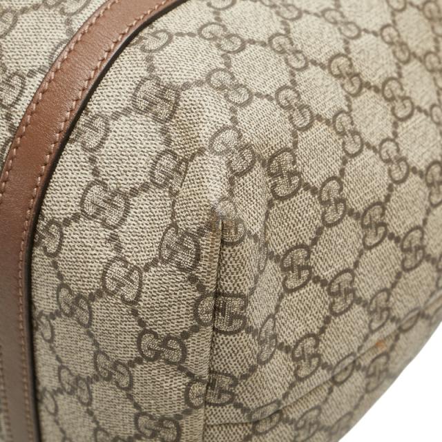 グッチ GGスプリーム トートバッグ 309613 ベージュ ブラウン レザー  