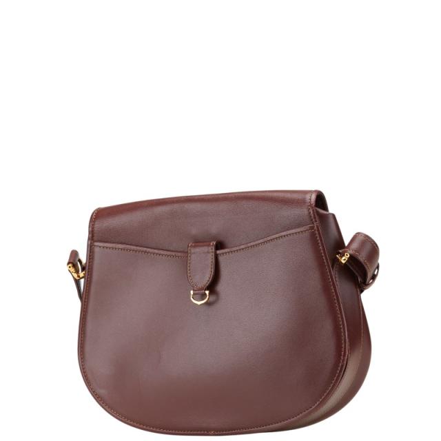 カルティエ マストライン 斜め掛け ショルダーバッグ ワインレッド  