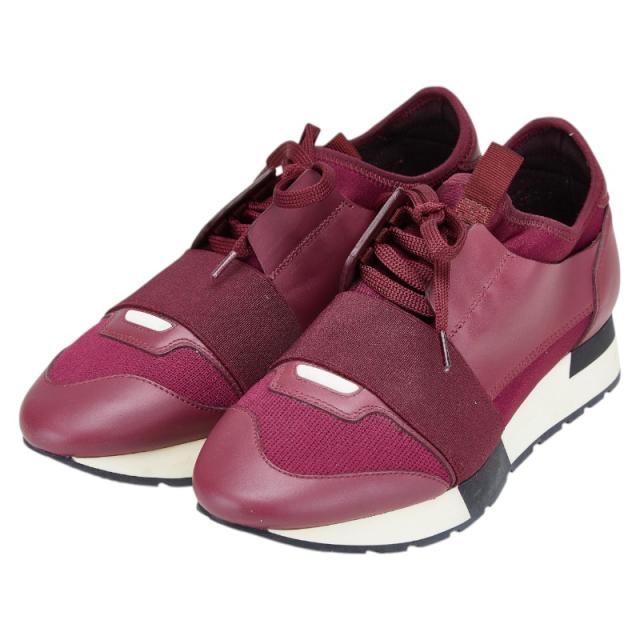 バレンシアガ スニーカー サイズ：37 レッド メッシュ レディース BALENCIAGA 【中古】