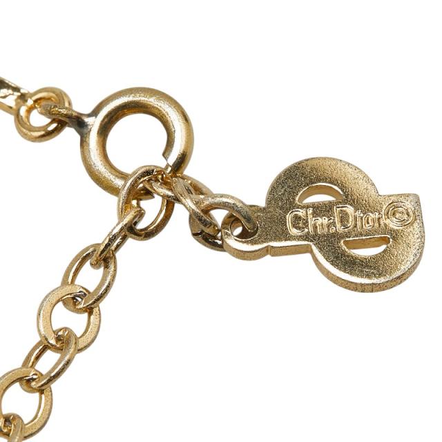 Christian Dior オーバルロゴ ネックレス メッキ ゴールド クリスチャンディオール Christian Dior ネックレス オーバル ロゴ