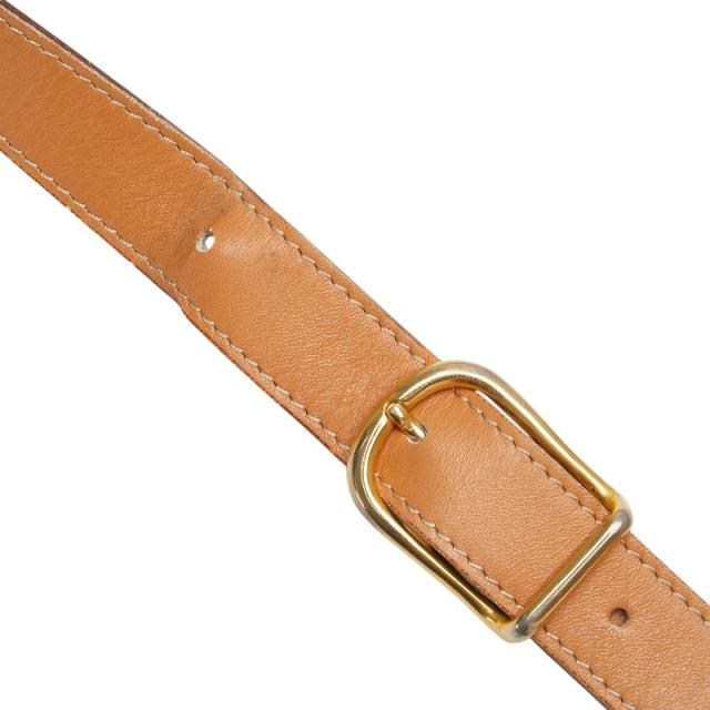 セリーヌ マカダム 斜め掛け ショルダーバッグ ブラウン PVC レザー  