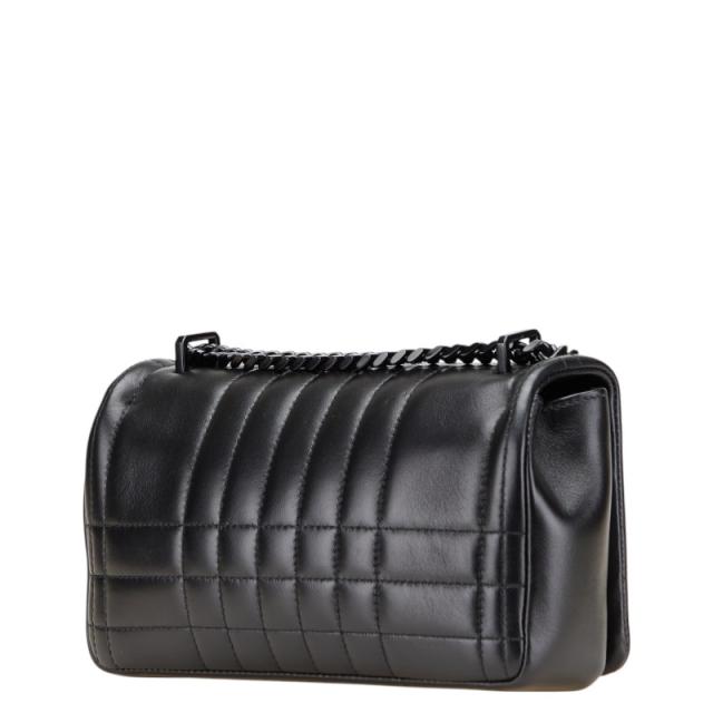 BURBERRY チェーンショルダーバッグブラックレザー