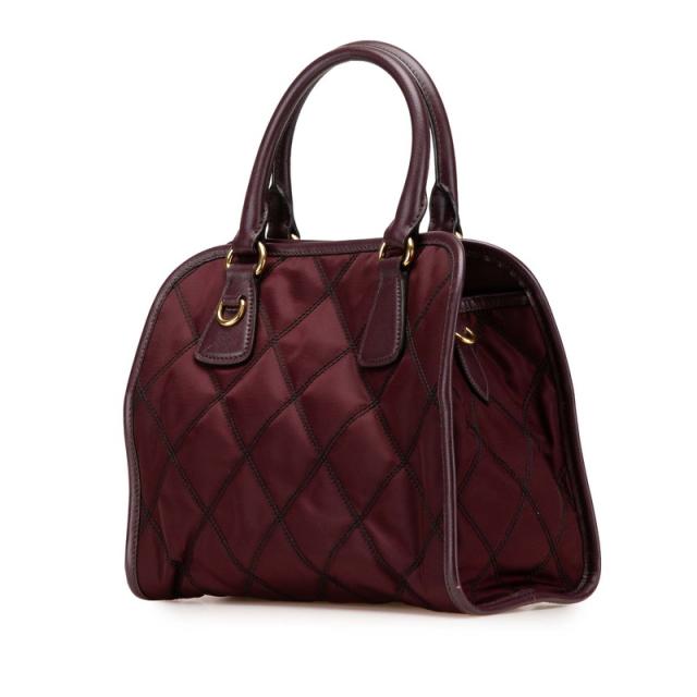 プラダ　ハンドバッグ 肩掛け キルティング 三角ロゴ レザー ナイロン Y2K プラダ ハンドバッグ 肩掛け キルティング 三角ロゴ レザー ナイロン Y2K