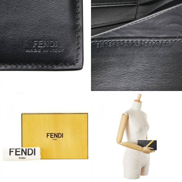 最安値！？美品FENDI フェンディ 長財布 ズッカ レザー/PVC FENDI フェンディ 長財布 ズッカ柄 キャンバス×レザー ブラウン