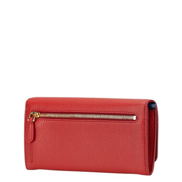 PRADA(プラダ) 長財布 - レッド レザー