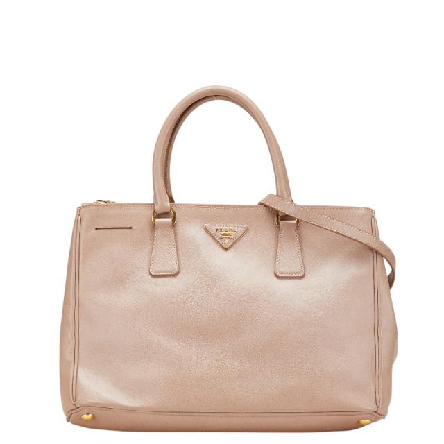 プラダ ガレリア 三角ロゴプレート ハンドバッグ ショルダーバッグ