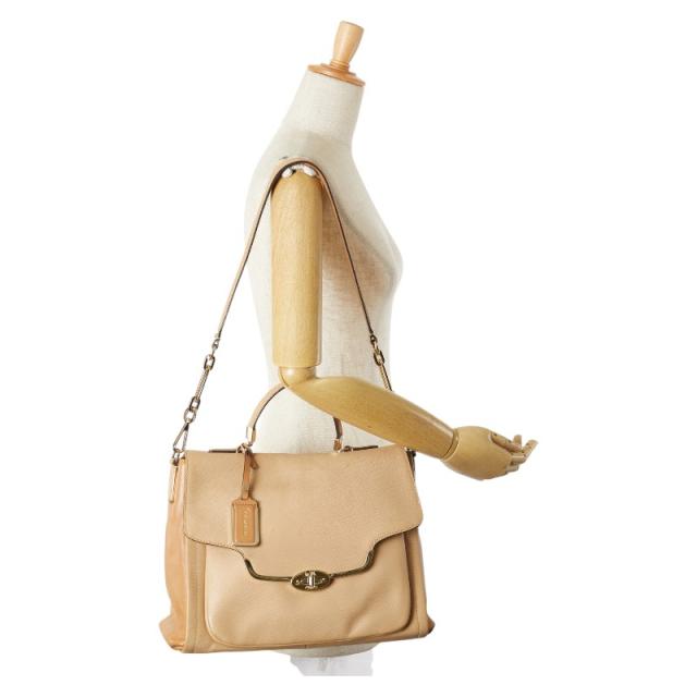 コーチ ロゴ ハンドバッグ レディース 【中古】 コーチ ロゴ ミニ