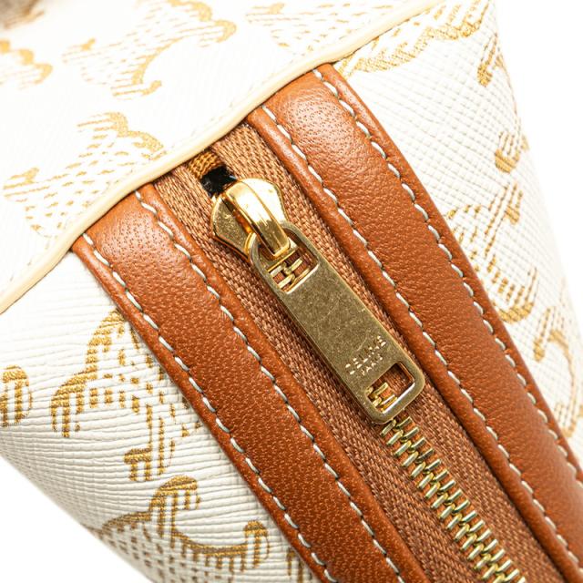 【美品】セリーヌ ショルダーバッグ トリオンフ ゴールド金具 PVC レザー CELINE セリーヌ トリオンフ ショルダーバッグ PVC レディース