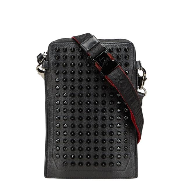 未使用⭐️クリスチャンルブタン パテントカーフレザー チェーン