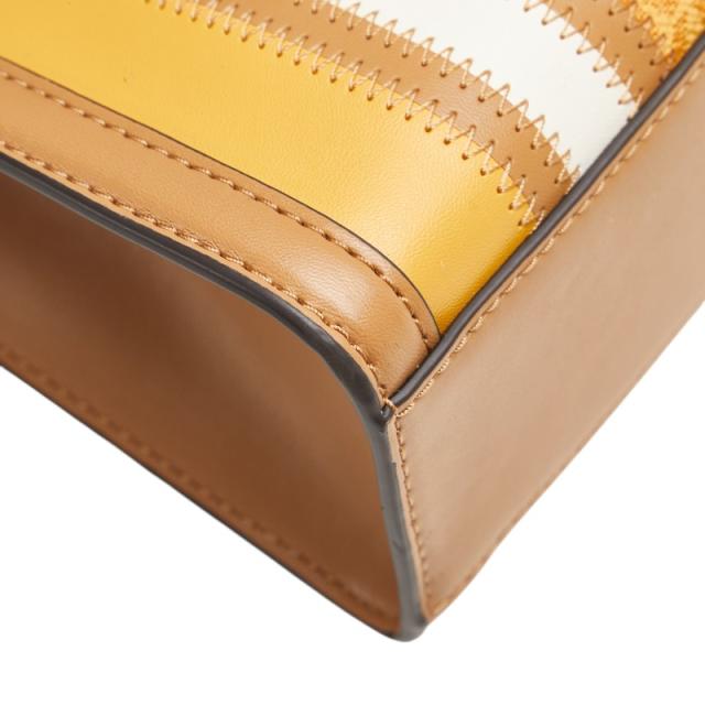 マイケルコース WHITNEY ホイットニー カラーブロック ミディアム チェーン ショルダーバッグ ブラウン ベージュ Michael Kors 【中古】 マイケルコース WHITNEY ホイットニー カラーブロック ミディアム