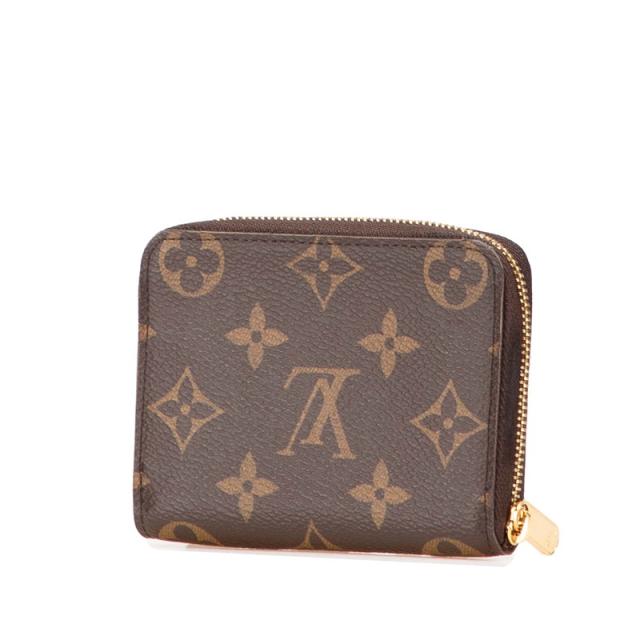 ルイ ヴィトン モノグラム ジッピー コインパース コインケース カードケース M60067 ブラウン PVC レザー LOUIS VUITTON 【中古】_1