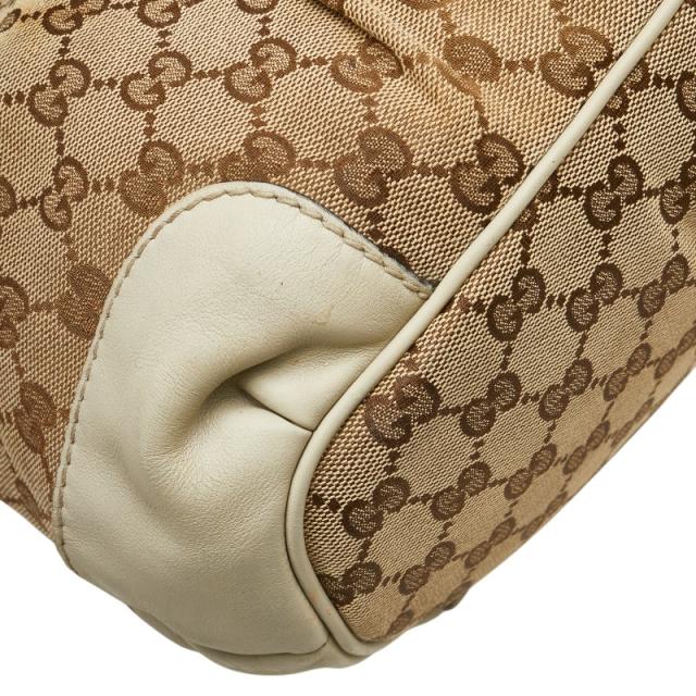 グッチ GGキャンバス スーキー ハンドバッグ ショルダーバッグ 2WAY 247902 ベージュ ホワイト キャンバス レザー GUCCI 【中古】_6