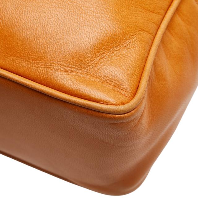 ロエベ 斜め掛け ミニショルダーバッグ ブラウン レザー オーストリッチ レディース LOEWE 【中古】
