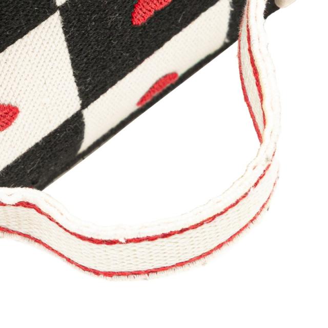 ディオール ディオラモール バニティバッグ ハンドバッグ 2WAY ブラック ホワイト レッド キャンバス レディース Dior 【中古】 ディオール ディオラモール バニティバッグ ハンドバッグ 2WAY