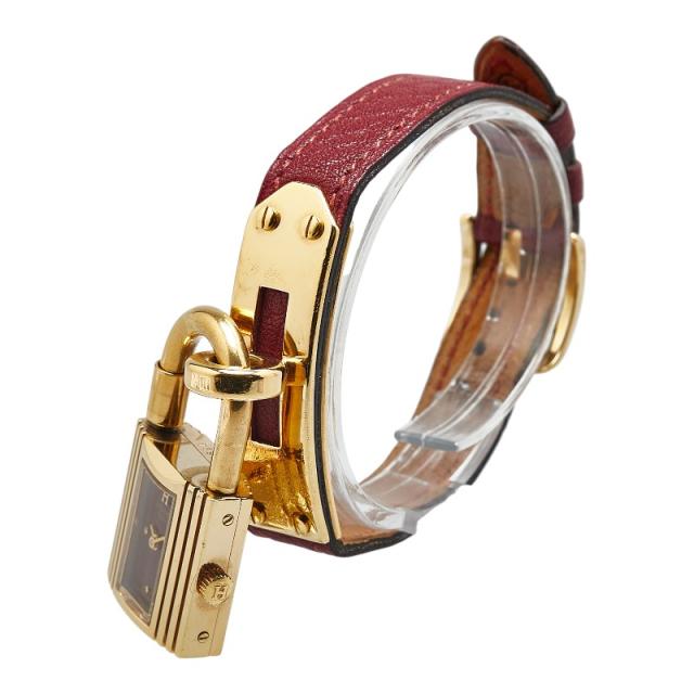 HERMES エルメス ケリーウォッチ 赤ベルト レディース腕時計