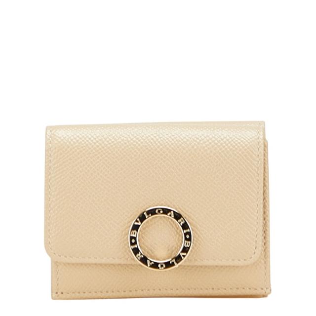 BVLGARI ベージュ 三つ折り財布 ブルガリ(Bvlgari) 三つ折り財布