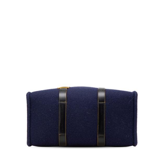 フェンディ トートバッグ ハンドバッグ 7VA390 ネイビー レット ウール