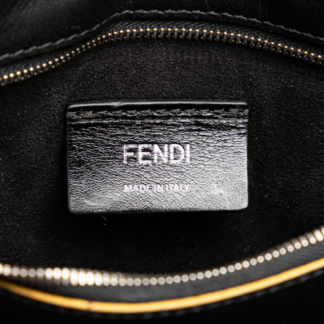 フェンディ トートバッグ ハンドバッグ 7VA390 ネイビー レット ウール