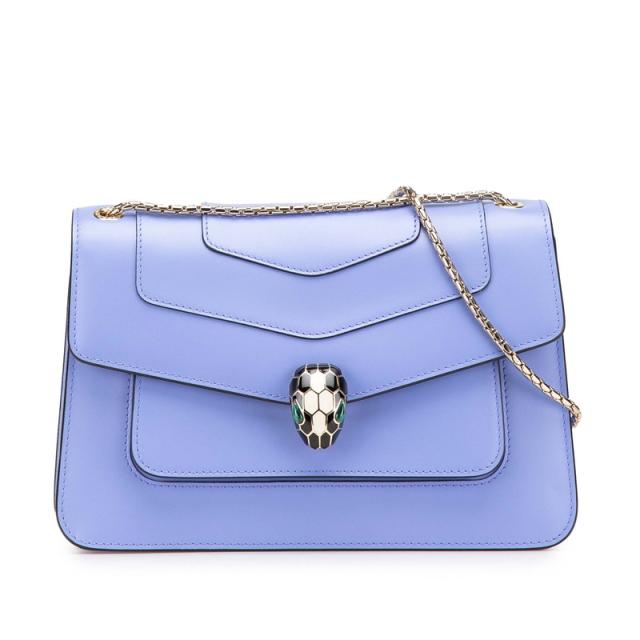 ブルガリ セルペンティ フォーエバー ブランドオフ BVLGARI レザー 三  