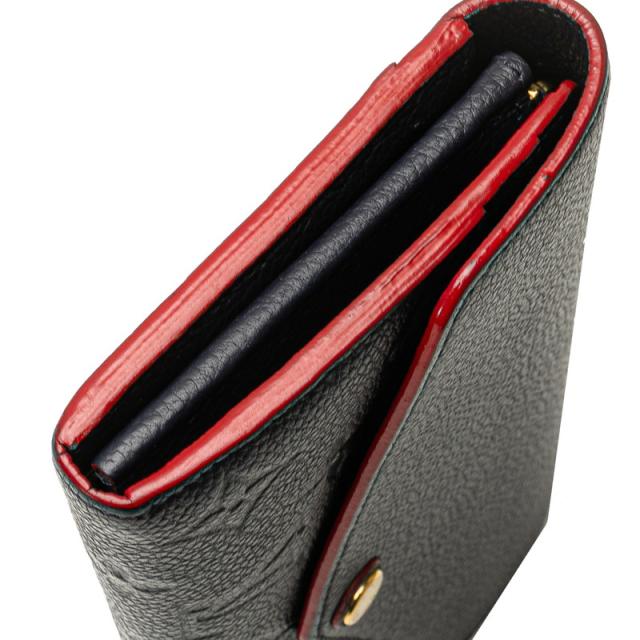 ルイ ヴィトン モノグラム アンプラント ポルトフォイユエミリー 長財布 M69417 マリーヌルージュ ネイビー LOUIS VUITTON 【中古】_4