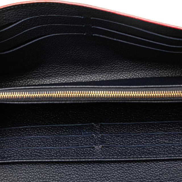 ルイ ヴィトン モノグラム アンプラント ポルトフォイユエミリー 長財布 M69417 マリーヌルージュ ネイビー LOUIS VUITTON 【中古】_6