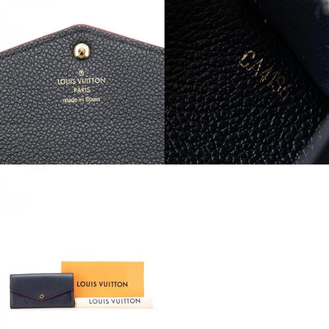 ルイ ヴィトン モノグラム アンプラント ポルトフォイユエミリー 長財布 M69417 マリーヌルージュ ネイビー LOUIS VUITTON 【中古】_9