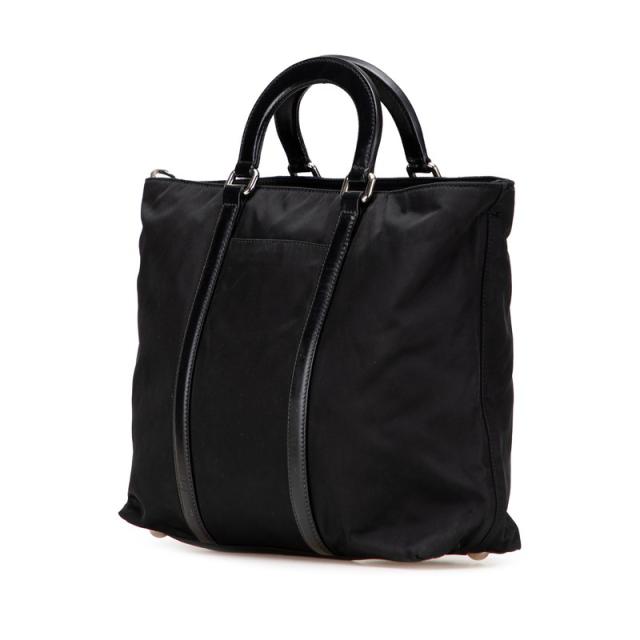 A4収納可✨PRADA プラダ ショルダーバッグ 三角ロゴ 南京錠 ブラック