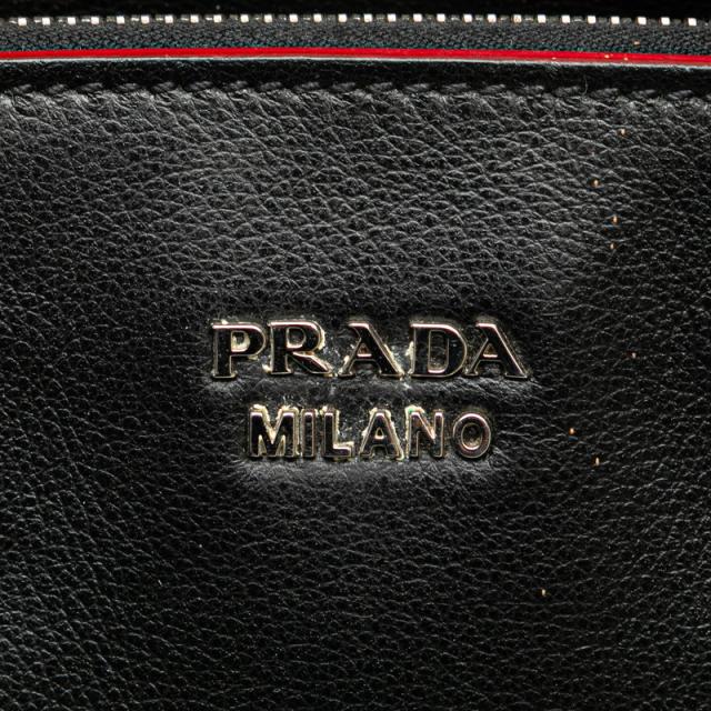 プラダ ハンドバッグ ショルダーバッグ 2WAY 1BA025 ブラック レッド