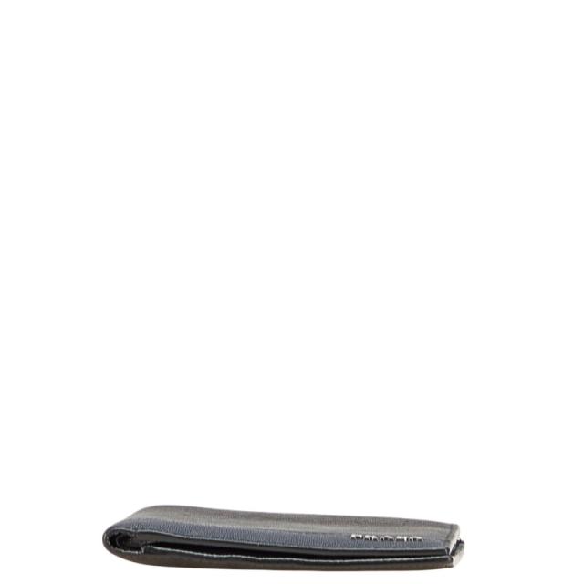 プラダ 二つ折り財布 ブラック ネイビー サフィアーノレザー メンズ PRADA 【中古】_2