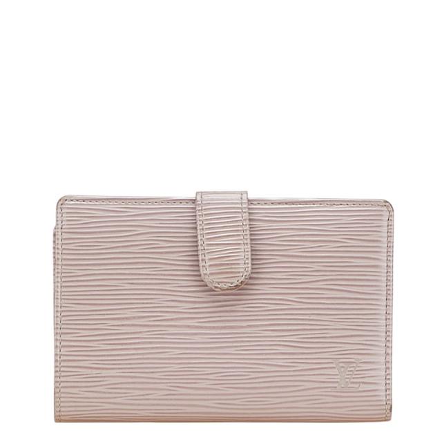 Louis Vuitton エピレザー 二つ折り財布 パープル ルイヴィトン レザー 二つ折り財布 パープル ルイ ヴィトン エピ