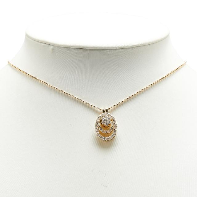 フェスタリア festaria ネックレス ハートモチーフ ダイヤモンド 10金