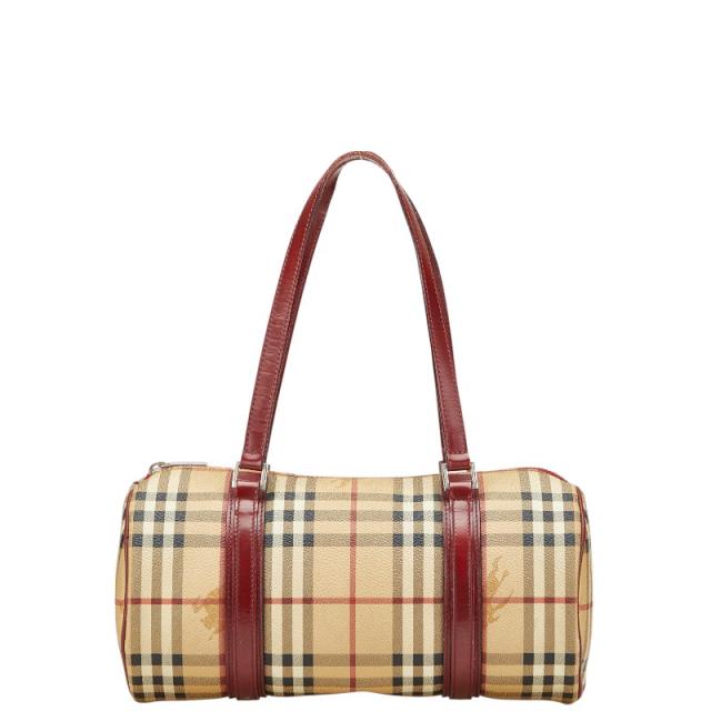 バーバリー ノバチェック シャドーホース ミニボストンバッグ ベージュ