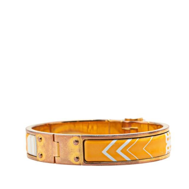 エルメス シャルニエール バングル ゴールド オレンジ メッキ レディース HERMES 【中古】_2