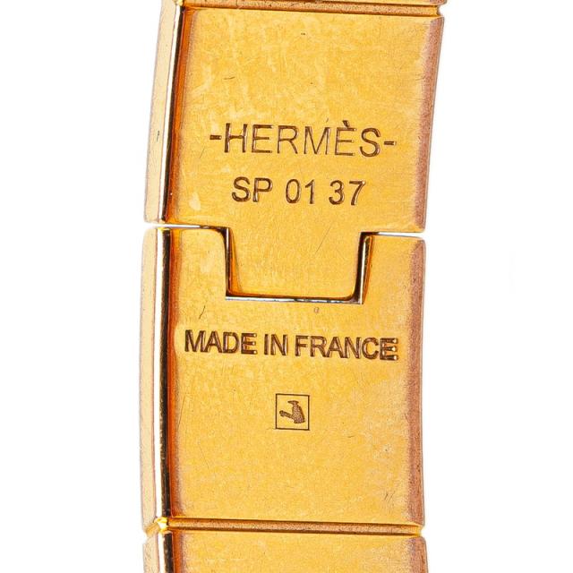 エルメス シャルニエール バングル ゴールド オレンジ メッキ レディース HERMES 【中古】_5