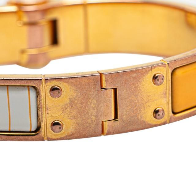 エルメス シャルニエール バングル ゴールド オレンジ メッキ レディース HERMES 【中古】_4