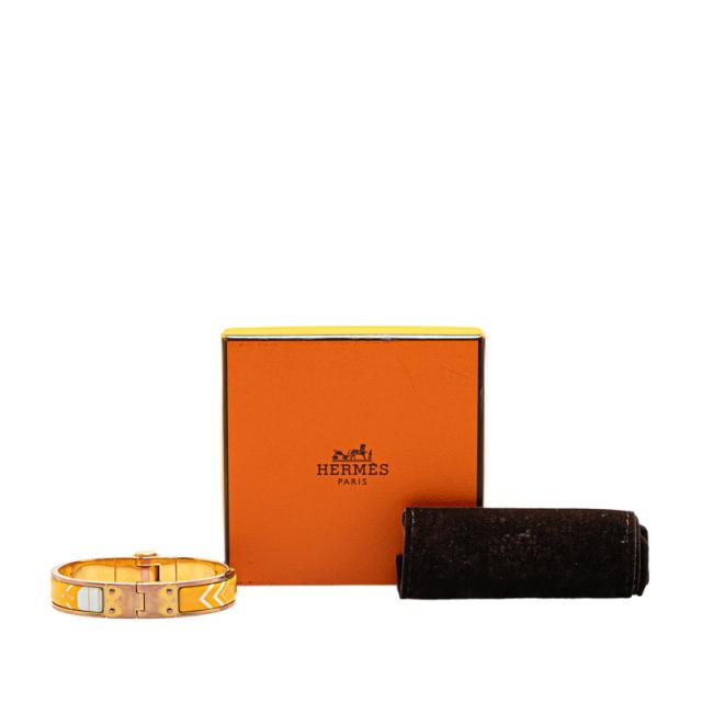 エルメス シャルニエール バングル ゴールド オレンジ メッキ レディース HERMES 【中古】_6