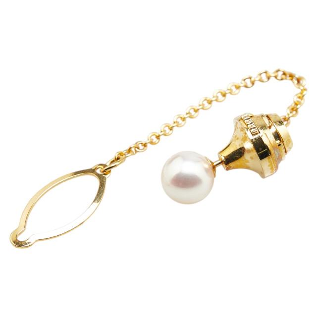 K18YG イエローゴールド パール7.8mm ピンブローチ レディース 中古