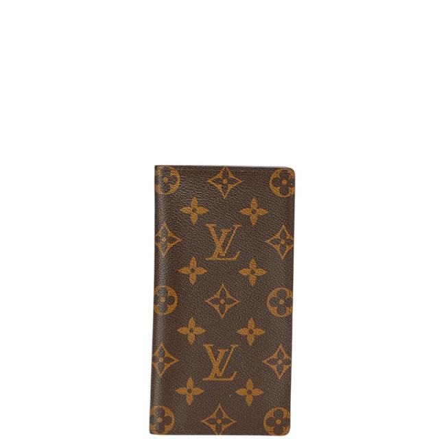 ルイ ヴィトン モノグラム ポルト バルール カルト クレディ 長財布 札入れ M61823 ブラウン PVC レザー LOUIS VUITTON 【中古】