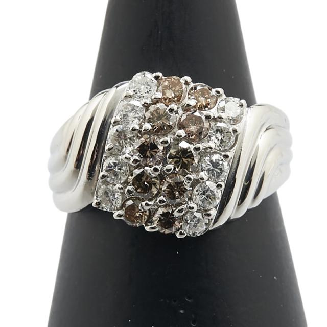 Pt900 プラチナ ダイヤ1.10ct リング 指輪 レディース 10.5号 中古 