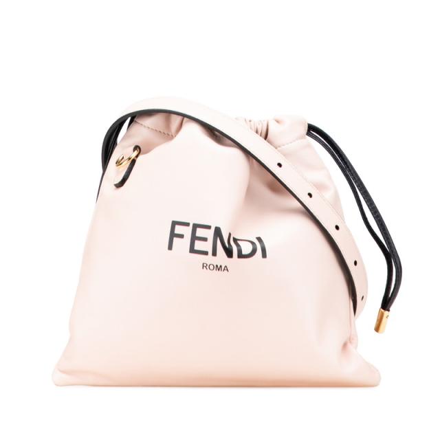 FENDI フェンディロゴレザーショルダーバッグ