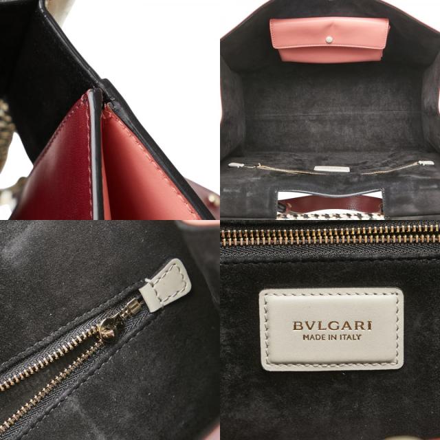 【美品】ブルガリ セルペンティ スカリエ トップハンドル ハンドバッグ レザー ブルガリ（BVLGARI）」さらなる進化を遂げた、絵になる
