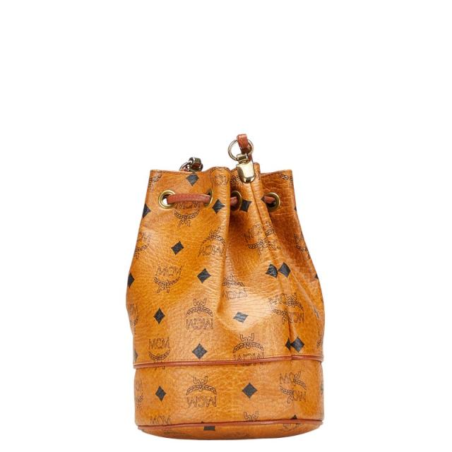 【良品】MCM　メッセンジャーバッグ　ヴィセトス柄　総柄　ブランドロゴ　PVC 良品】MCMメッセンジャーバッグヴィセトス柄総柄ブランドロゴPVC