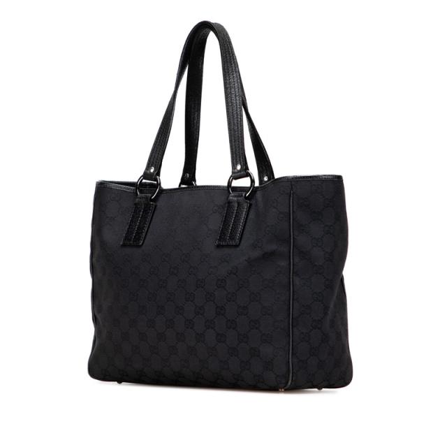 グッチ GGキャンバス トートバッグ ハンドバッグ ブラック グッチ GGキャンバス トートバッグ ハンドバッグ ブラック