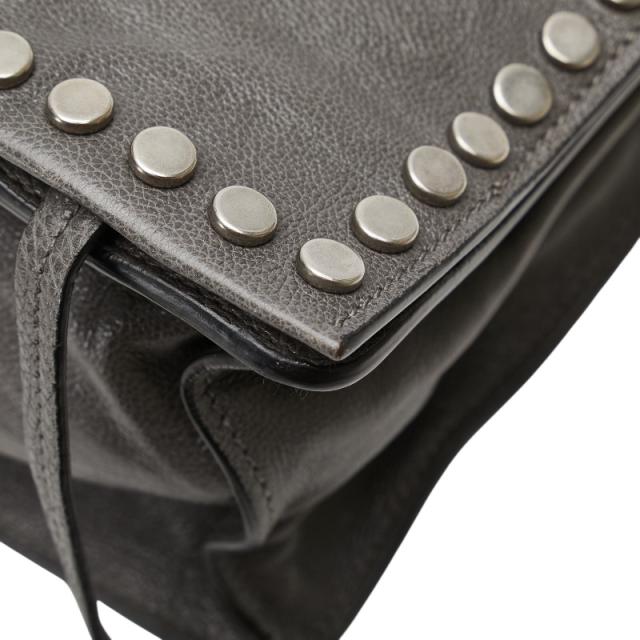 PRADA スタッズ付き グレー バッグ プラダ PRADA カナパ トートバッグ
