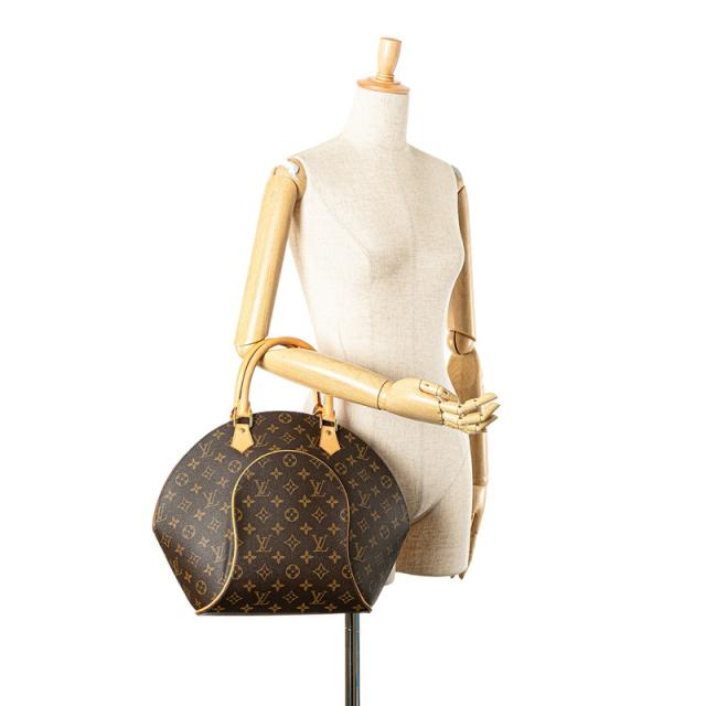 ルイ ヴィトン モノグラム エリプスMM ハンドバッグ M51126 ブラウン PVC レザー レディース LOUIS VUITTON 【中古】