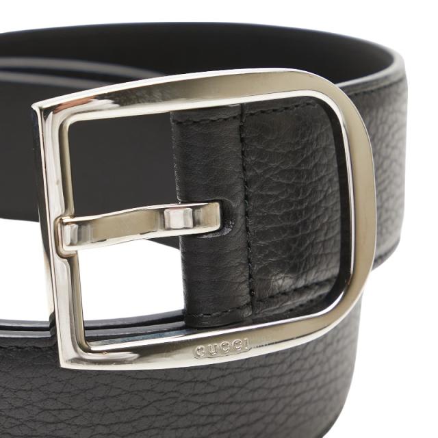 グッチ ベルト サイズ:100/40 449716 ブラック レザー メンズ GUCCI 【中古】