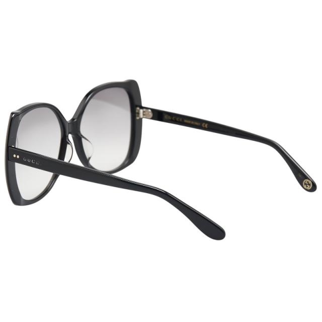 グッチ ロゴ アイウェア バタフライ サングラス GG0472SA ブラック プラスチック レディース GUCCI 【中古】 グッチ ロゴ アイウェア バタフライ サングラス GG0472SA ブラック