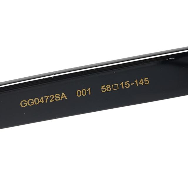 グッチ ロゴ アイウェア バタフライ サングラス GG0472SA ブラック プラスチック レディース GUCCI 【中古】 グッチ ロゴ アイウェア バタフライ サングラス GG0472SA ブラック