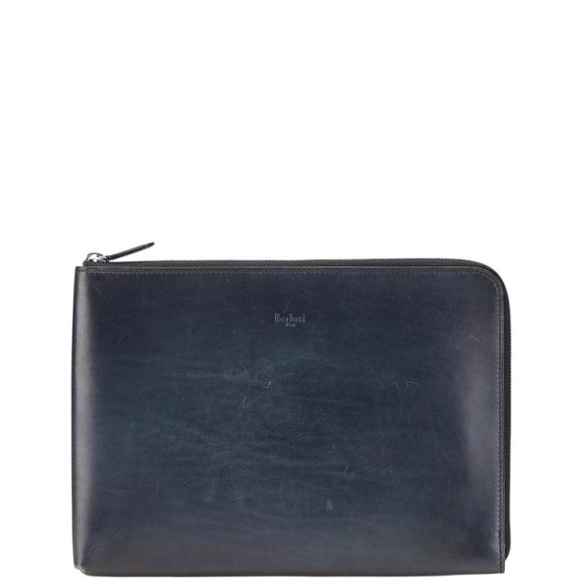 ベルルッティ ニノGM クラッチバッグ セカンドバッグ ネイビー レザー メンズ Berluti 【中古】